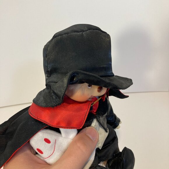 Monchhichi Halloween Ghost Dracula Monkey Doll Plush Toy Sekiguchi Japan - Picture 13 of 14